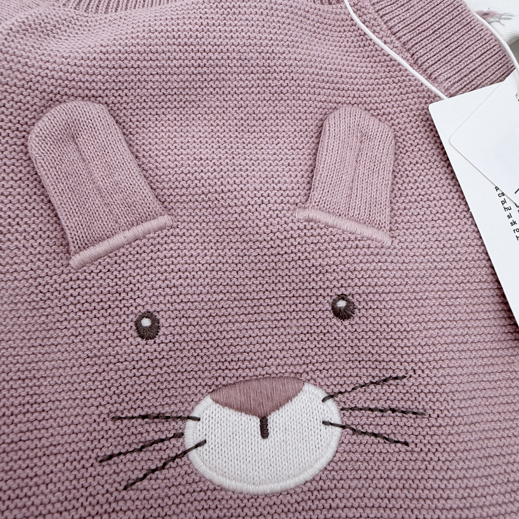 Ensemble tricot lapin — 2-3 mois