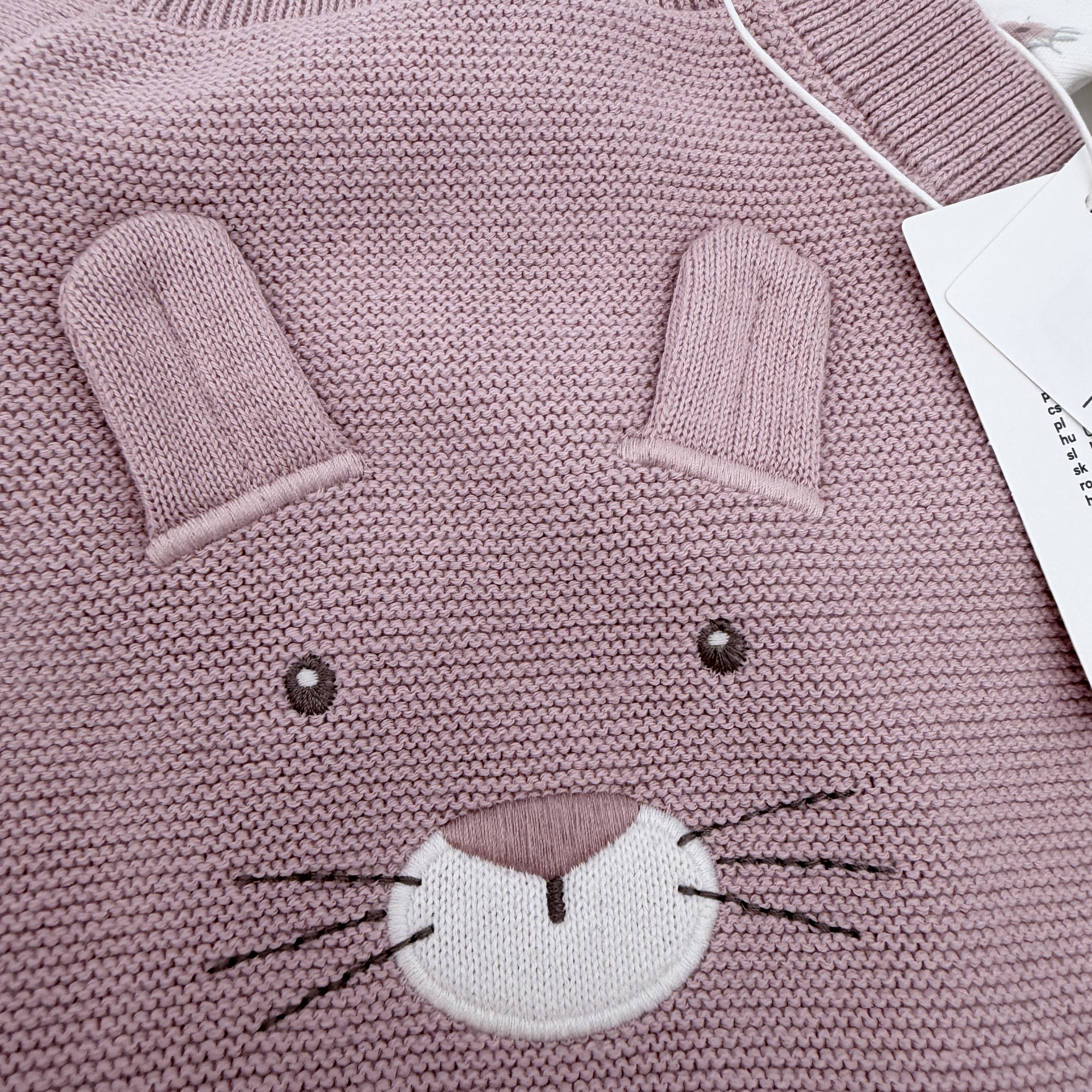 Ensemble tricot lapin — 2-3 mois