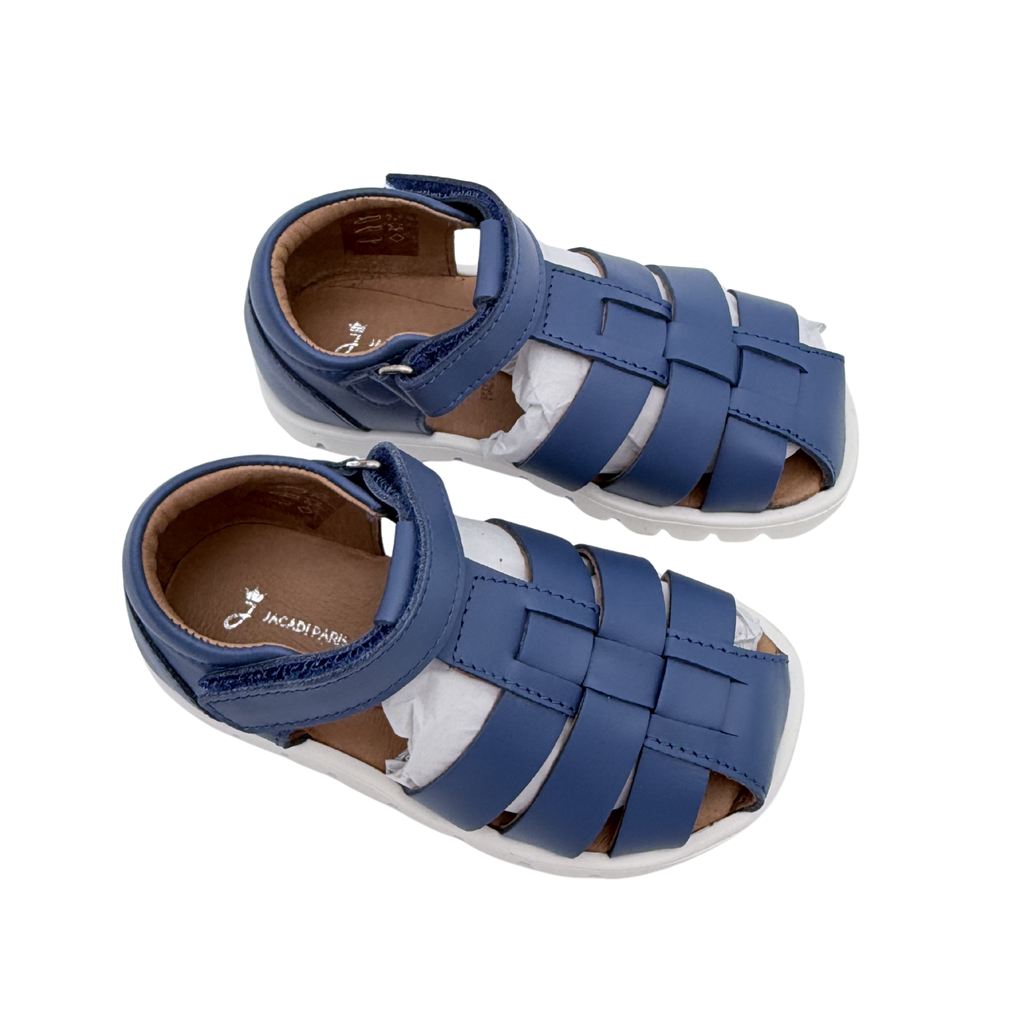 Sandales bébé bleues à brides tressées — 23