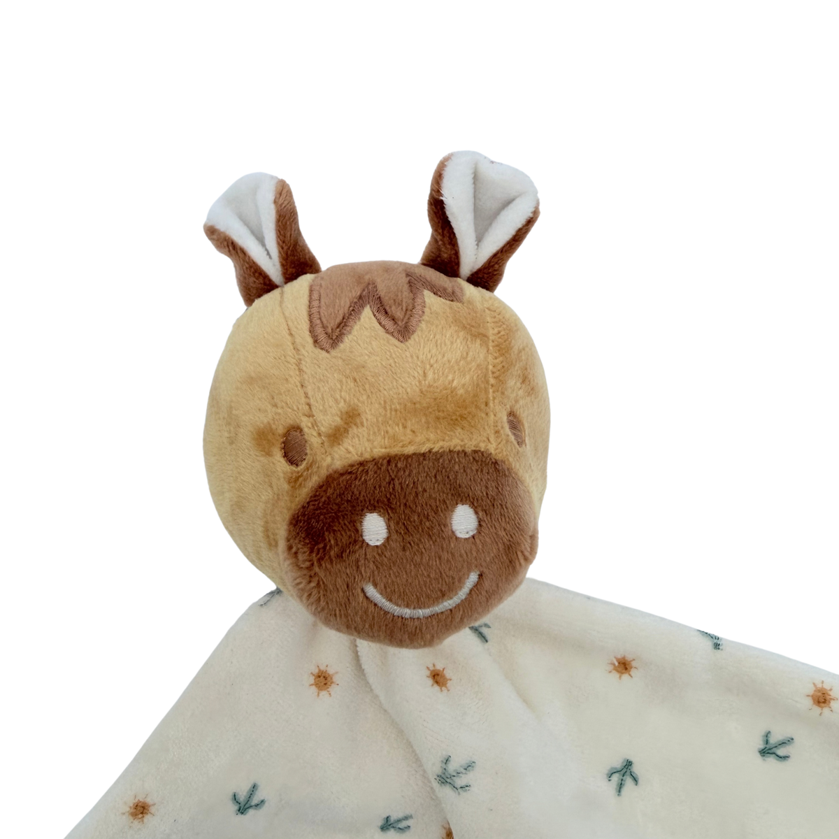 Doudou plat girafe écru