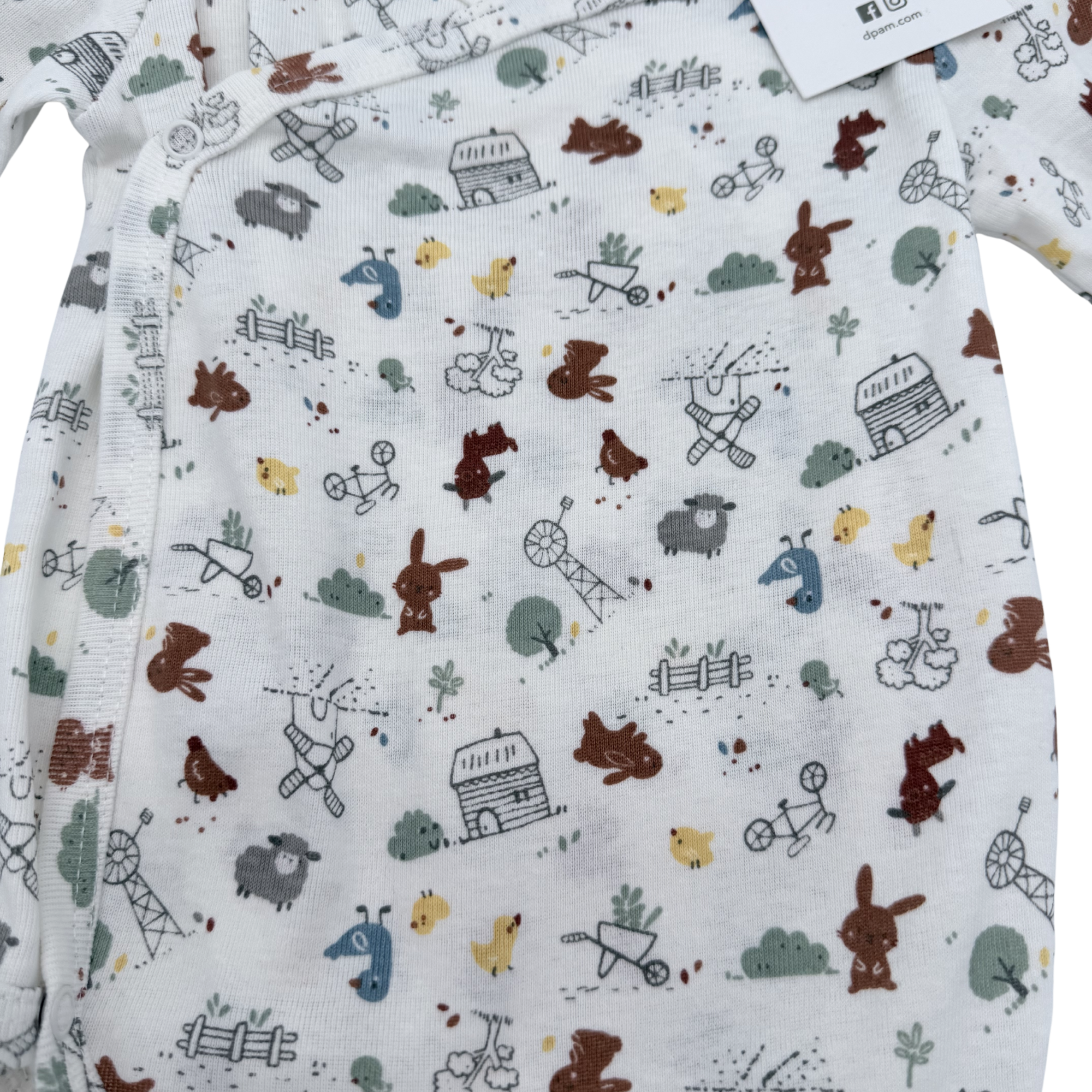Lot de 2 bodies croisés — 6 mois