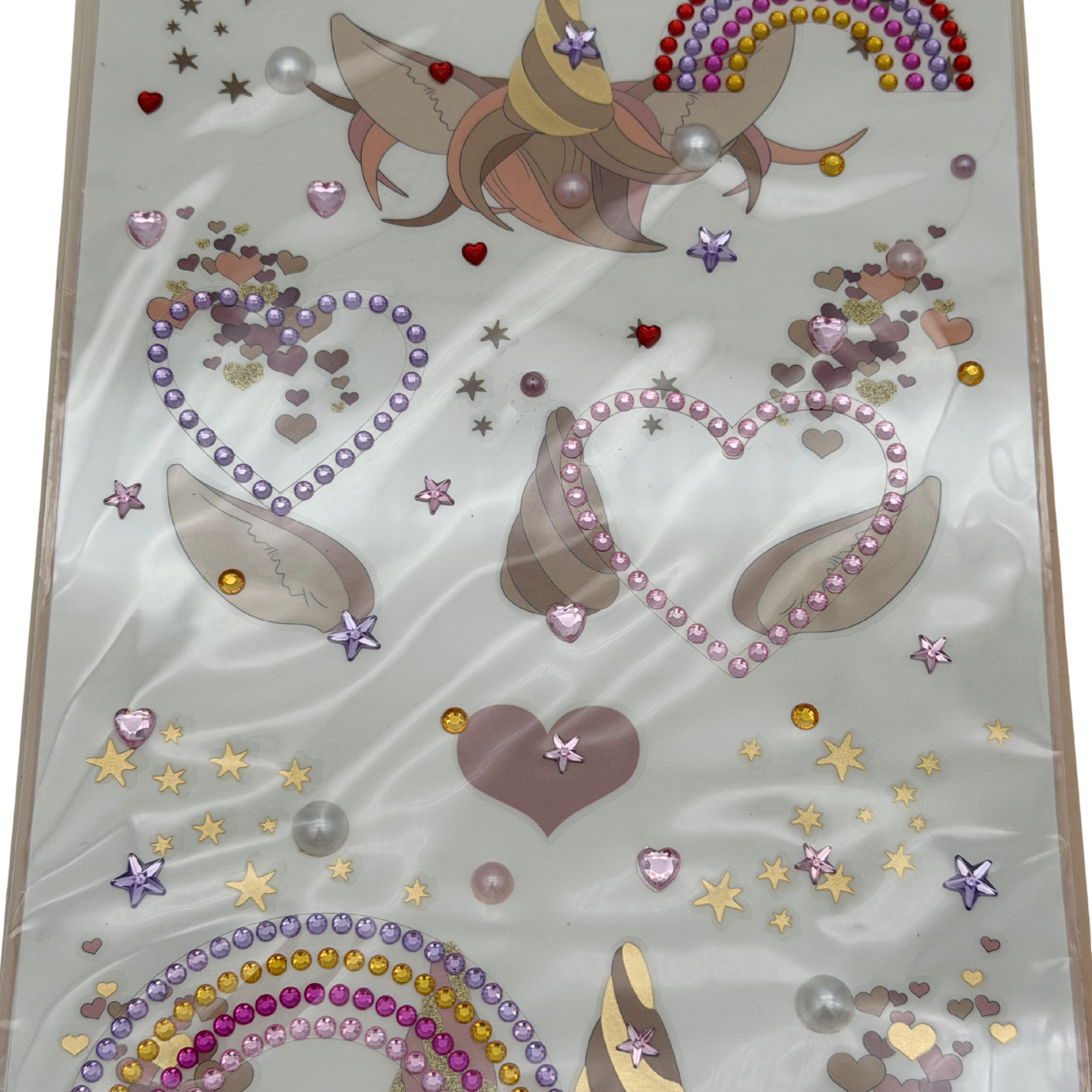 Planche de tatouages éphémères et bijoux