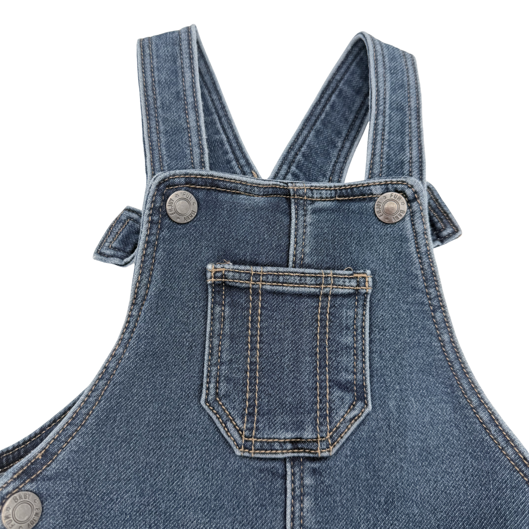 Salopette en jean bleu — 9 mois