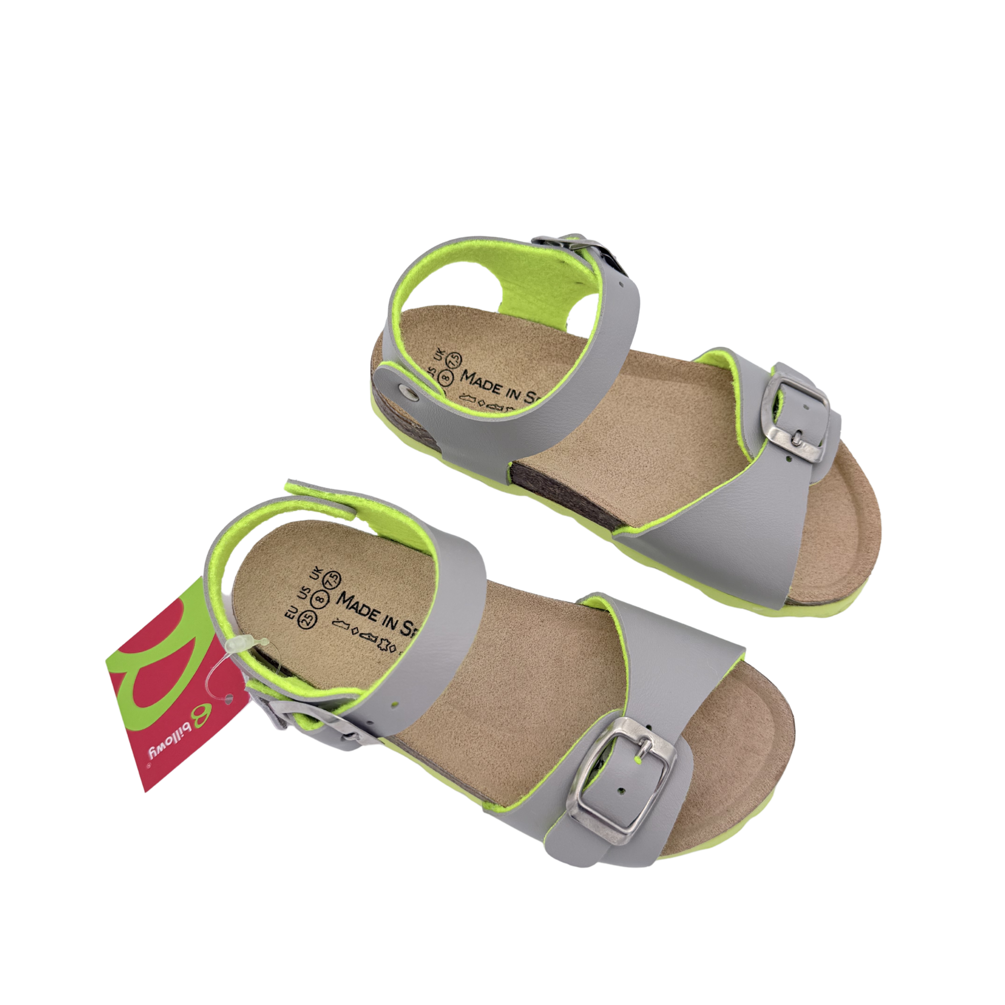 Sandales gris clair fluo — 25