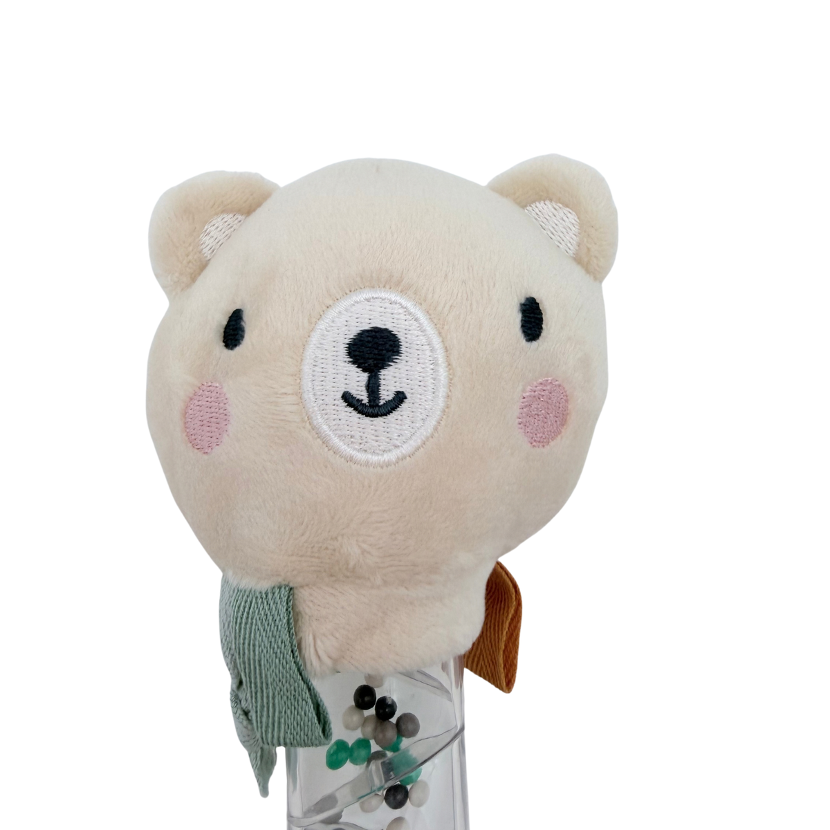 Hochet bâton de pluie ours en peluche Green forest
