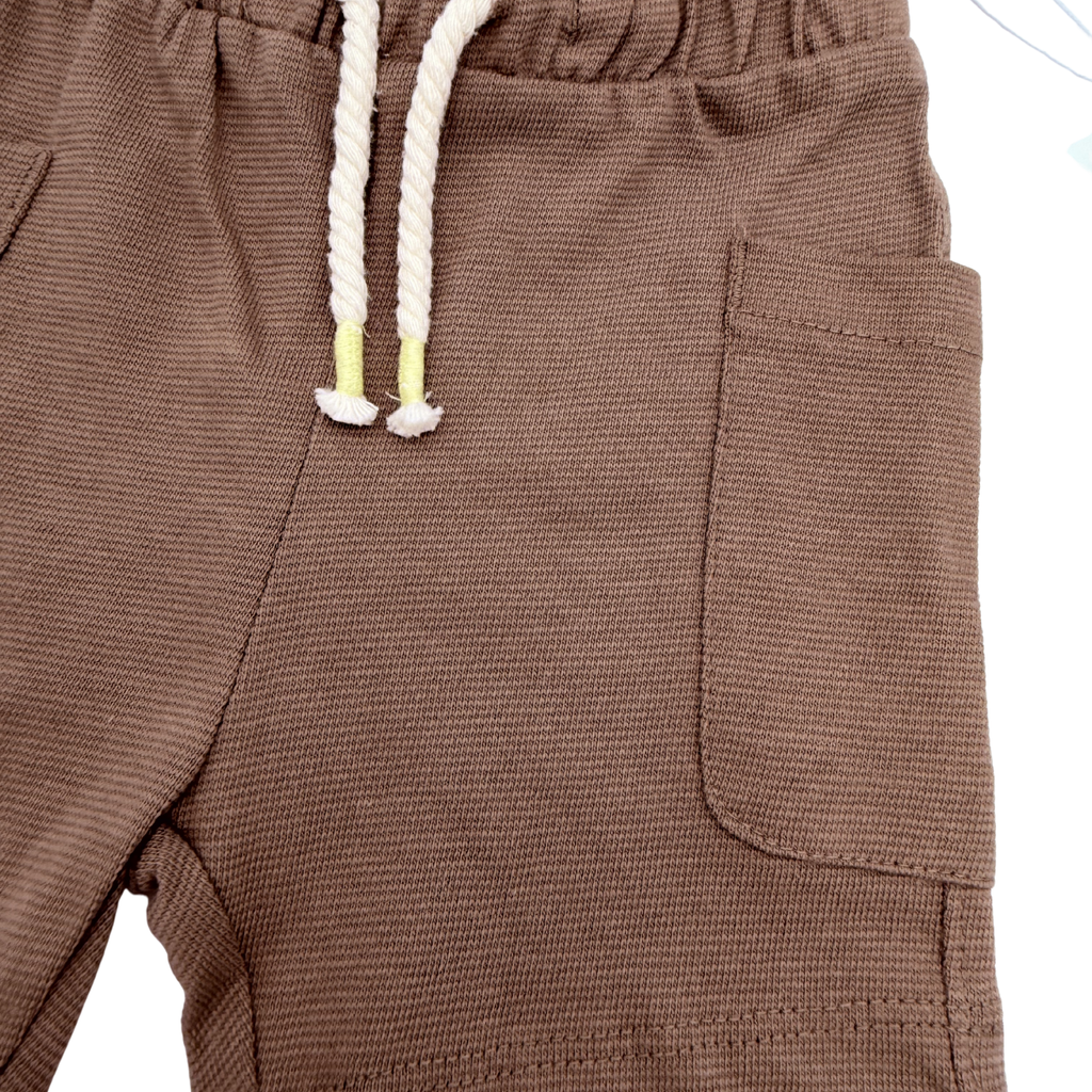 Short marron — 6-9 mois