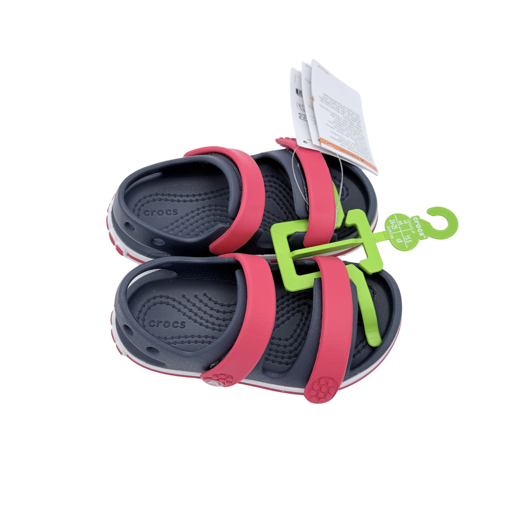 Sandales bébé bleu marine et rouge — 24-25