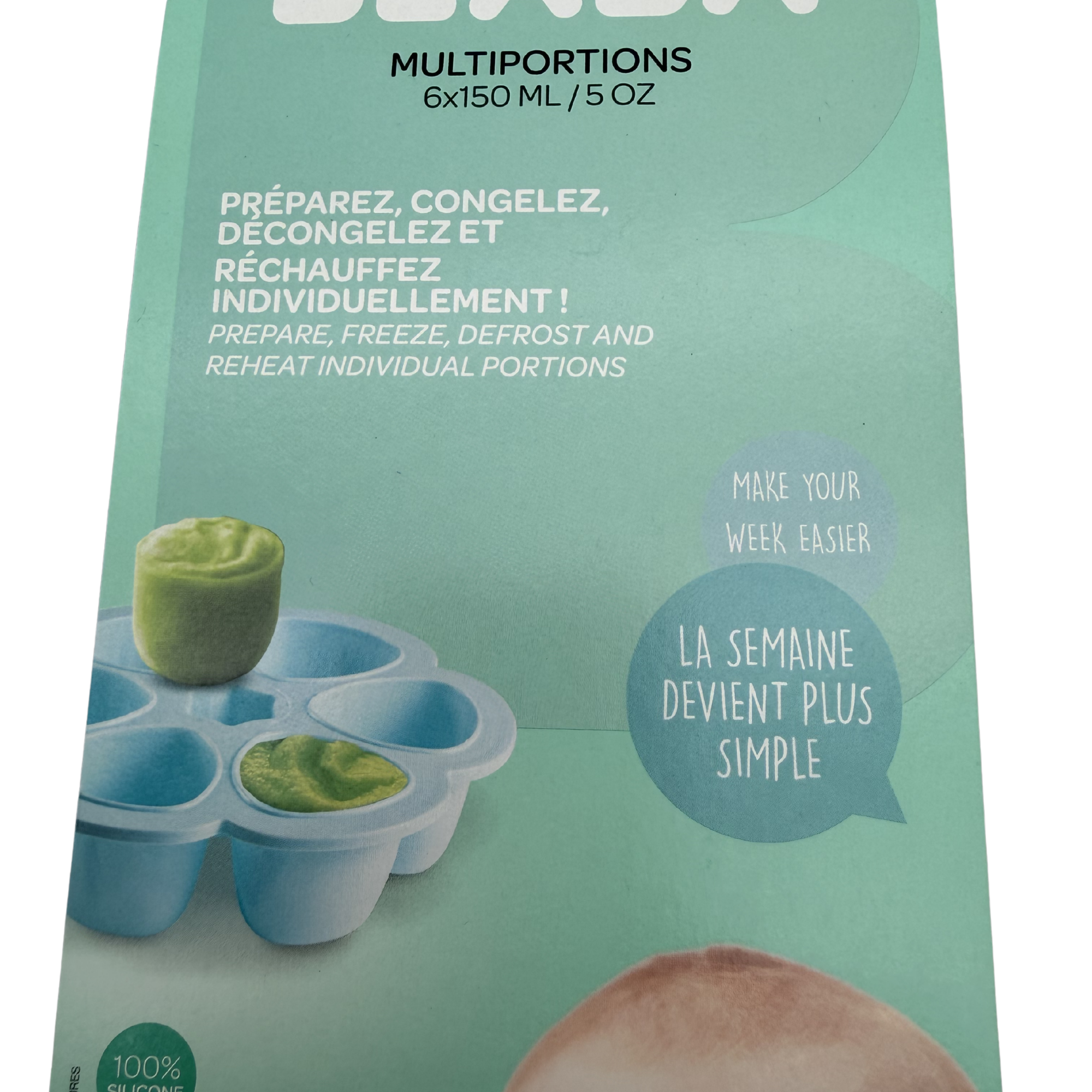 Moule multiportions silicone 6X150ml