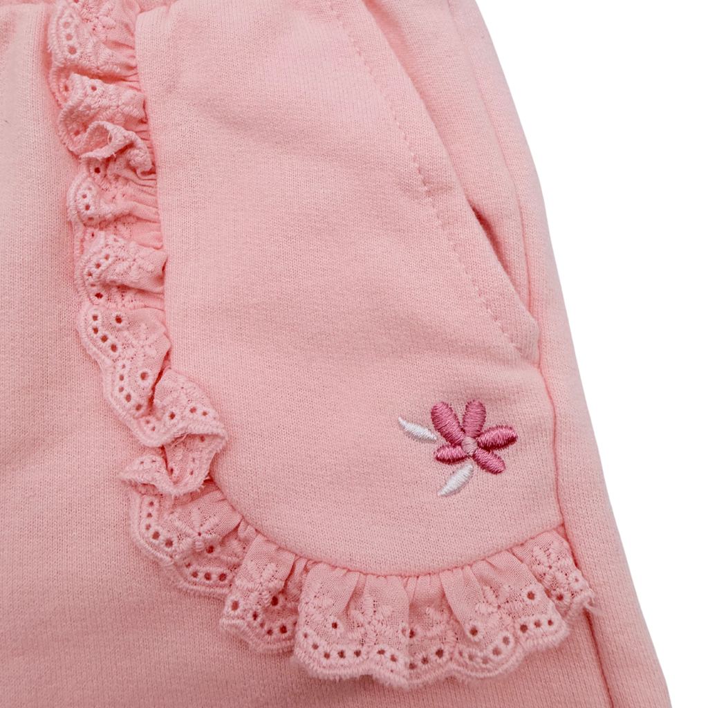 Ensemble bébé rose avec sweat à capuche et pantalon - 1-3 mois