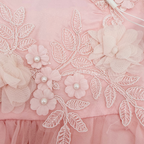 Robe cérémonie rose en tulle — 24 mois