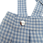 Bloomer à bretelles vichy bleu ciel — 6 mois