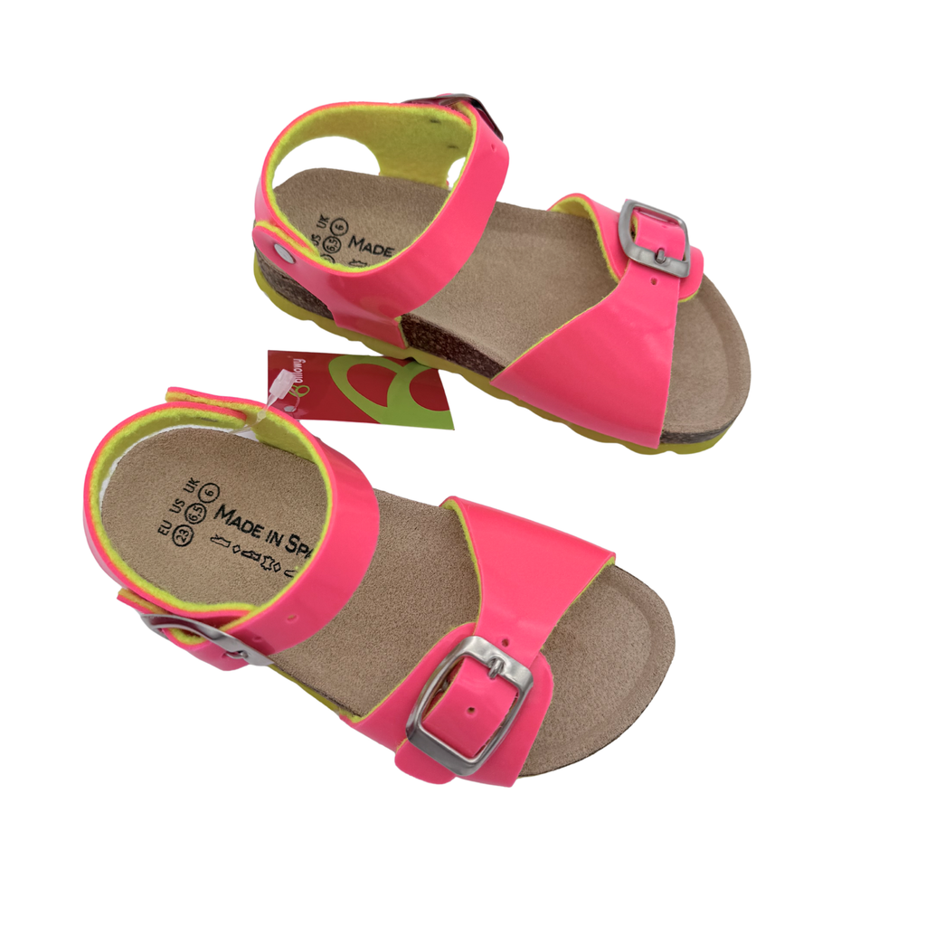 Sandales fluo rose et jaune — 24