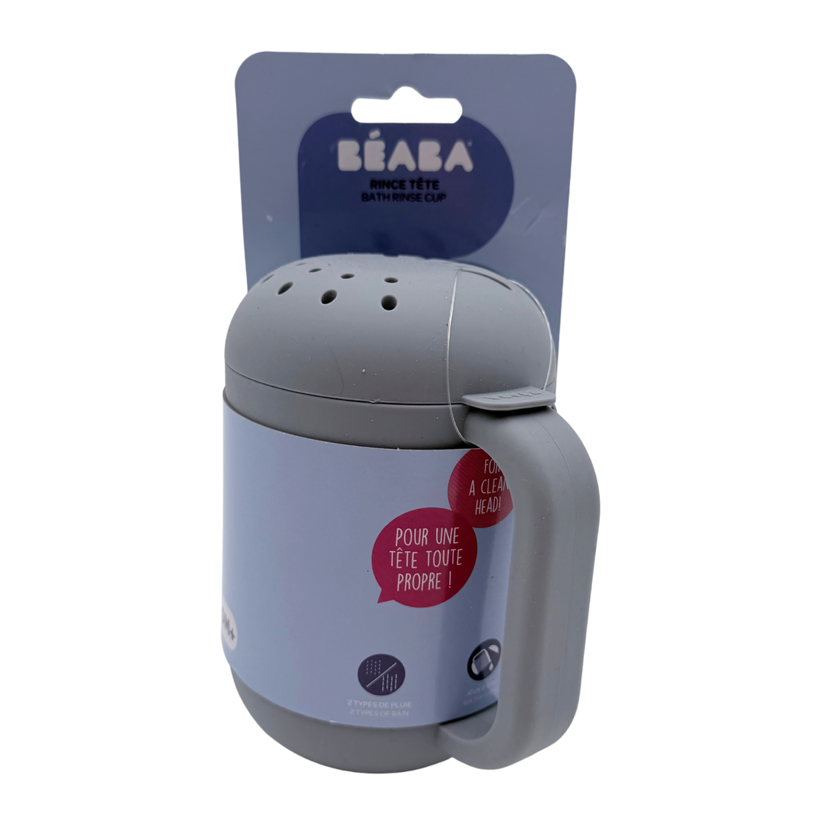 Rince-tête 2 en 1 en silicone pour bébé