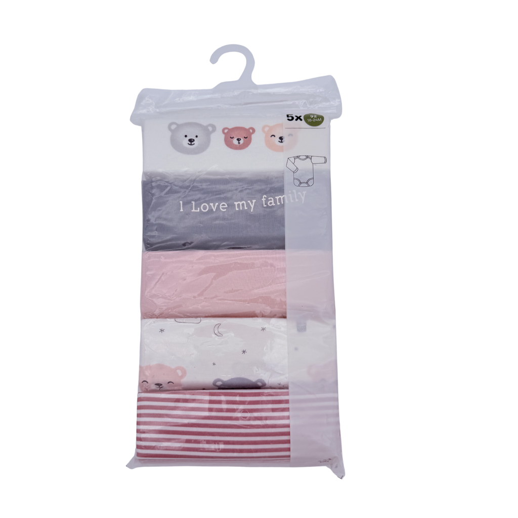 Lot de 5 bodies — 18-24 mois