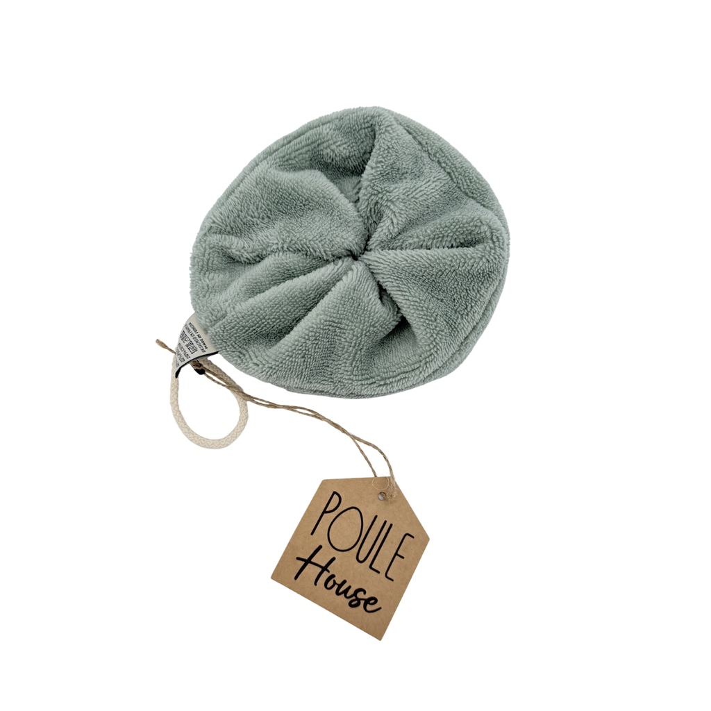 Fleur de douche éponge bambou vert sauge