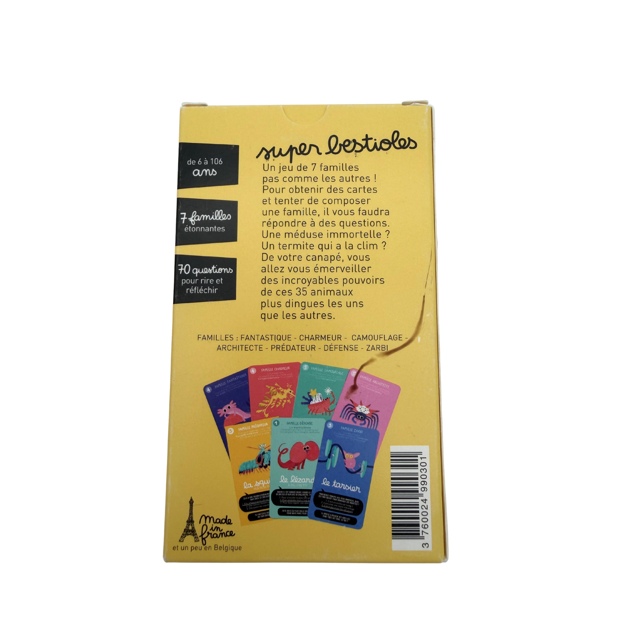 Jeu des 7 familles “Super Bestioles”