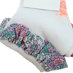 Chaussettes blanches à volants liberty — 15-16