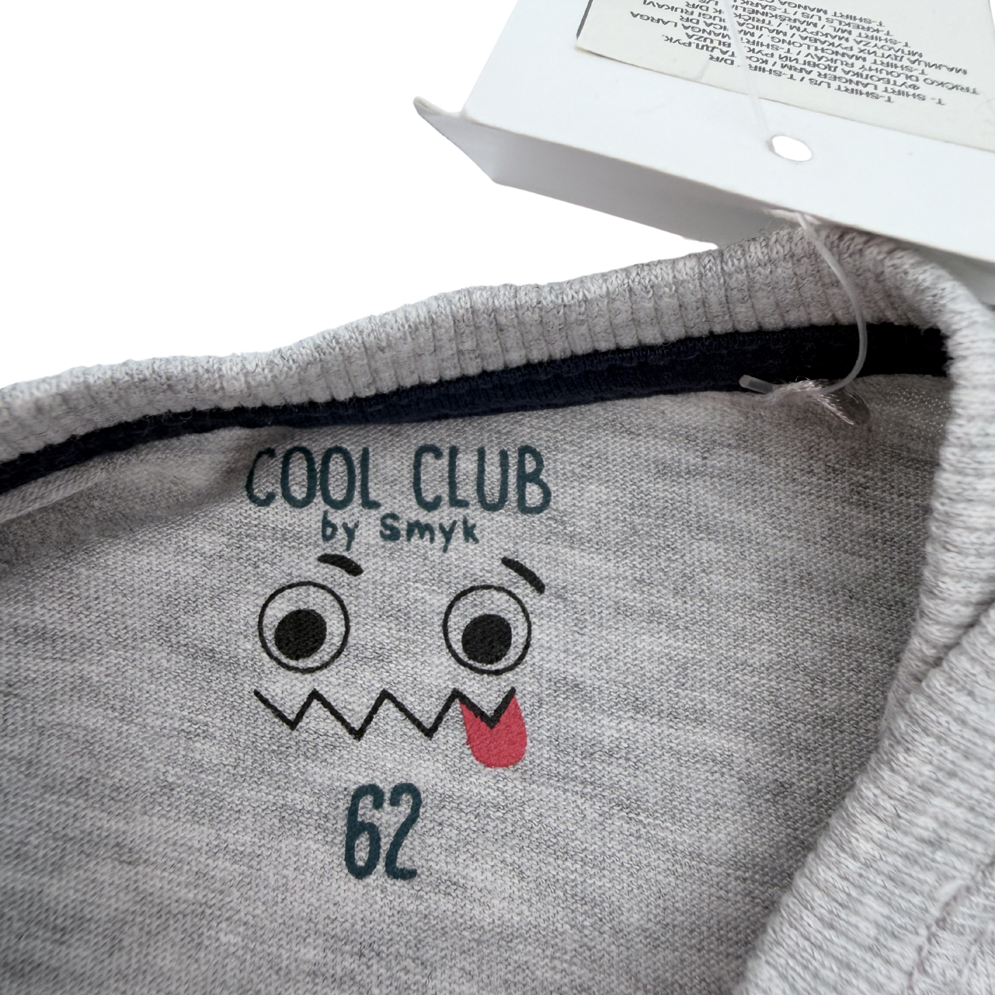 T-shirt bébé gris voiture rouge — 3-6 mois