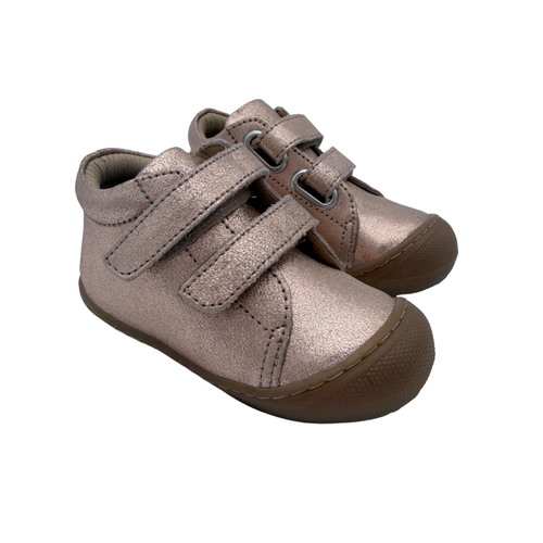Chaussures premiers pas roses dorées — 22