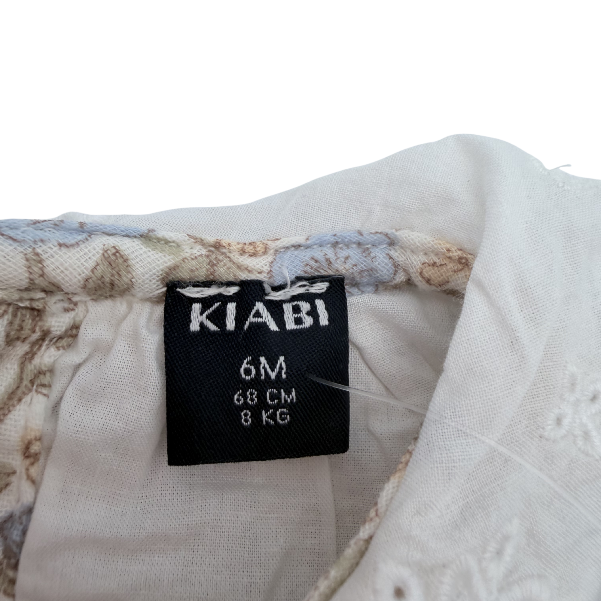 Robe bébé fleurie à col brodé — 6 mois