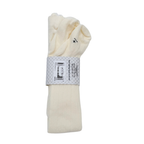 Collants bébé écrus en maille côtelée - 0-3 mois