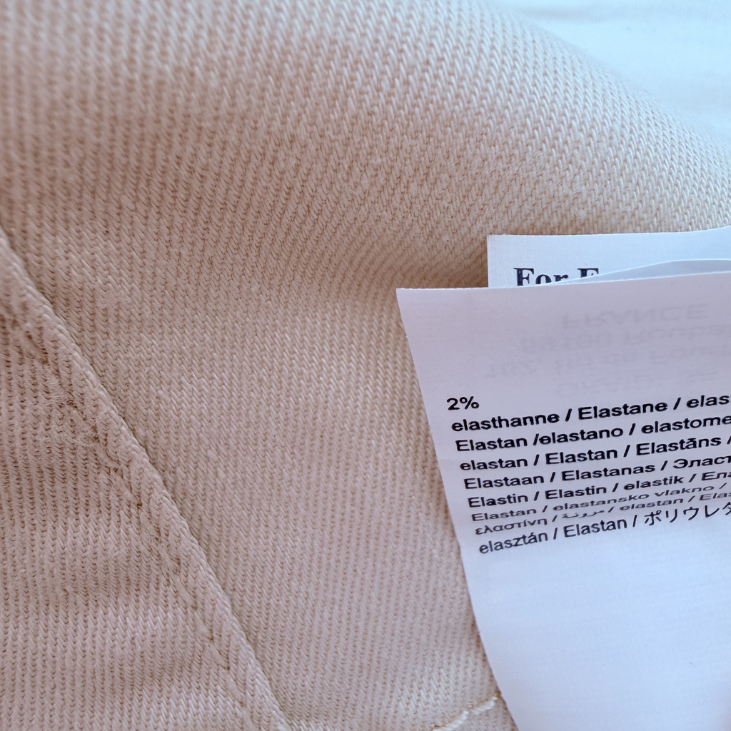 Robe salopette beige fleurie — 12 mois