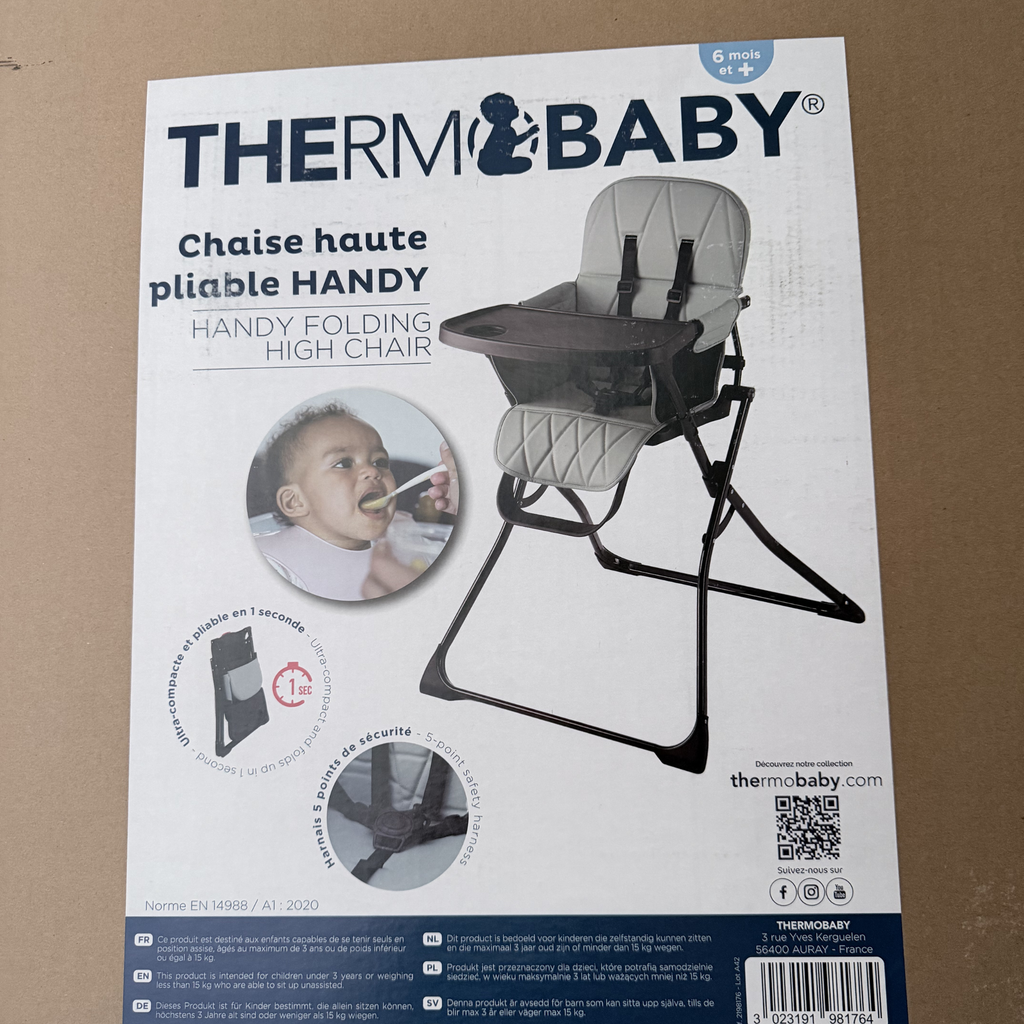 Chaise haute pliable verte Handy
