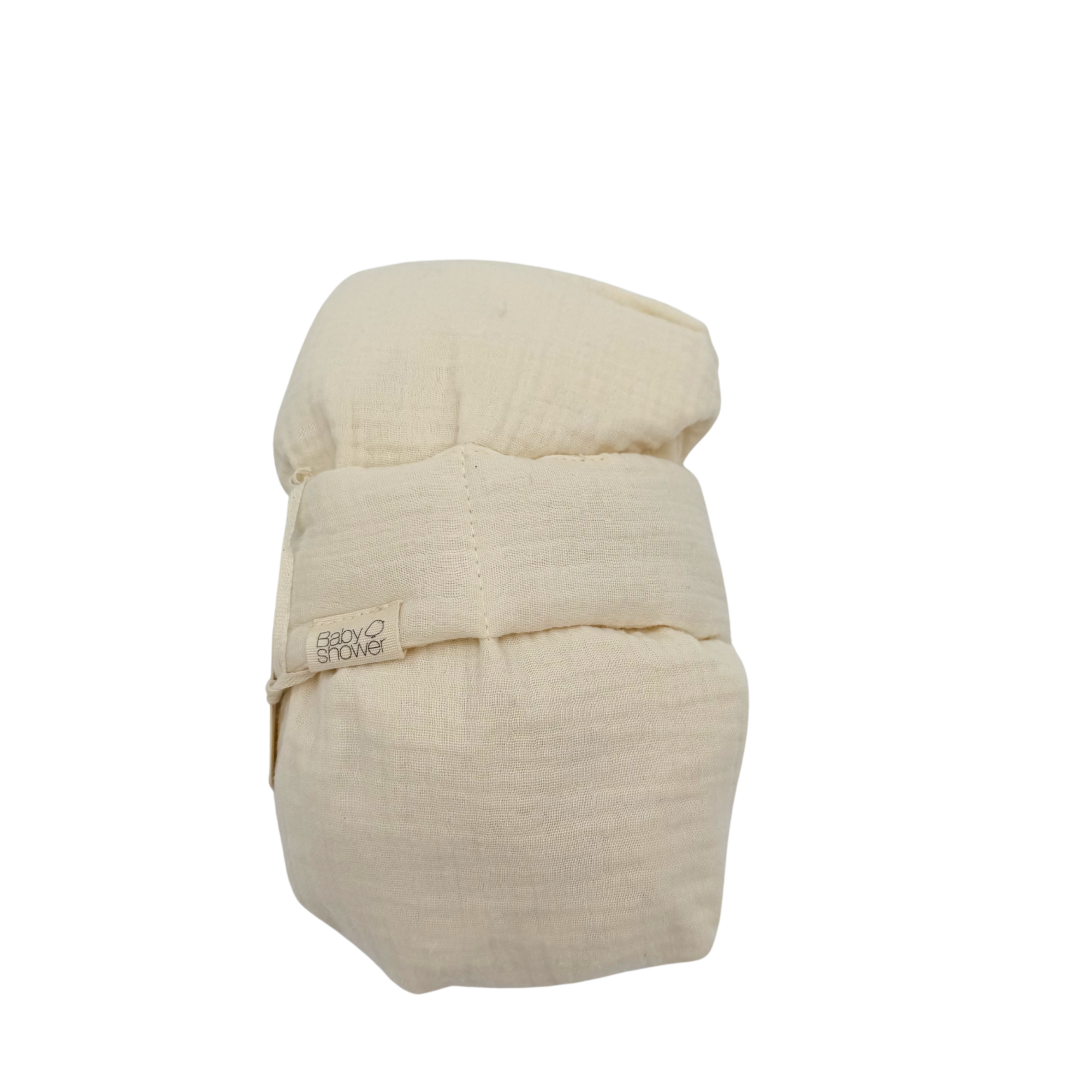 Housse lingette gaze de coton écrue