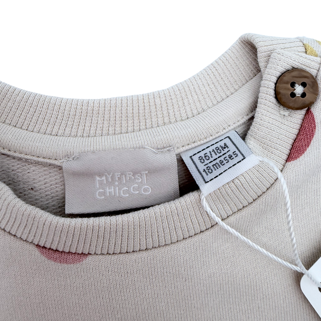 Sweat écru imprimé fruits — 18 mois