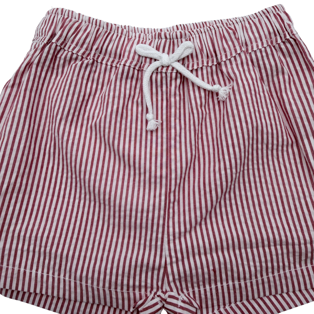 Ensemble t-shirt et short rayé – 18 mois