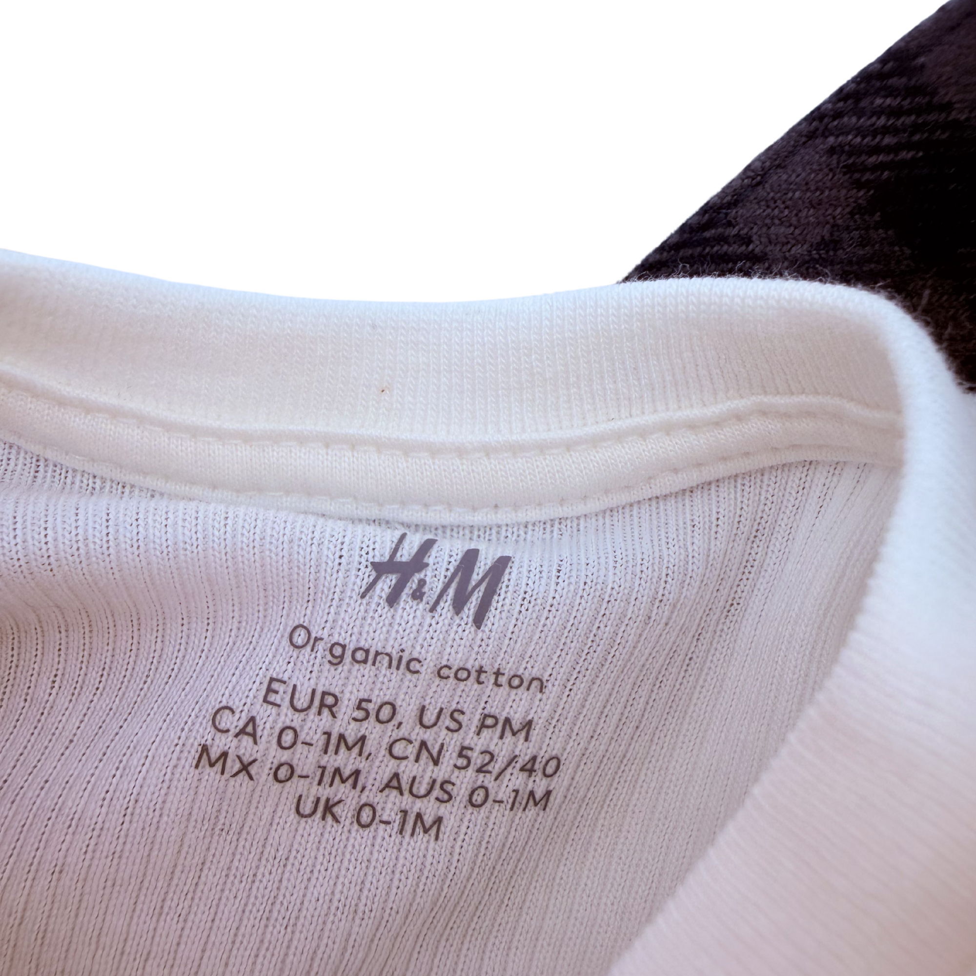 Ensemble salopette à carreaux et t-shirt blanc — 0-1 mois