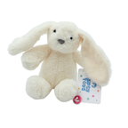 Peluche lapin écru aux longues oreilles