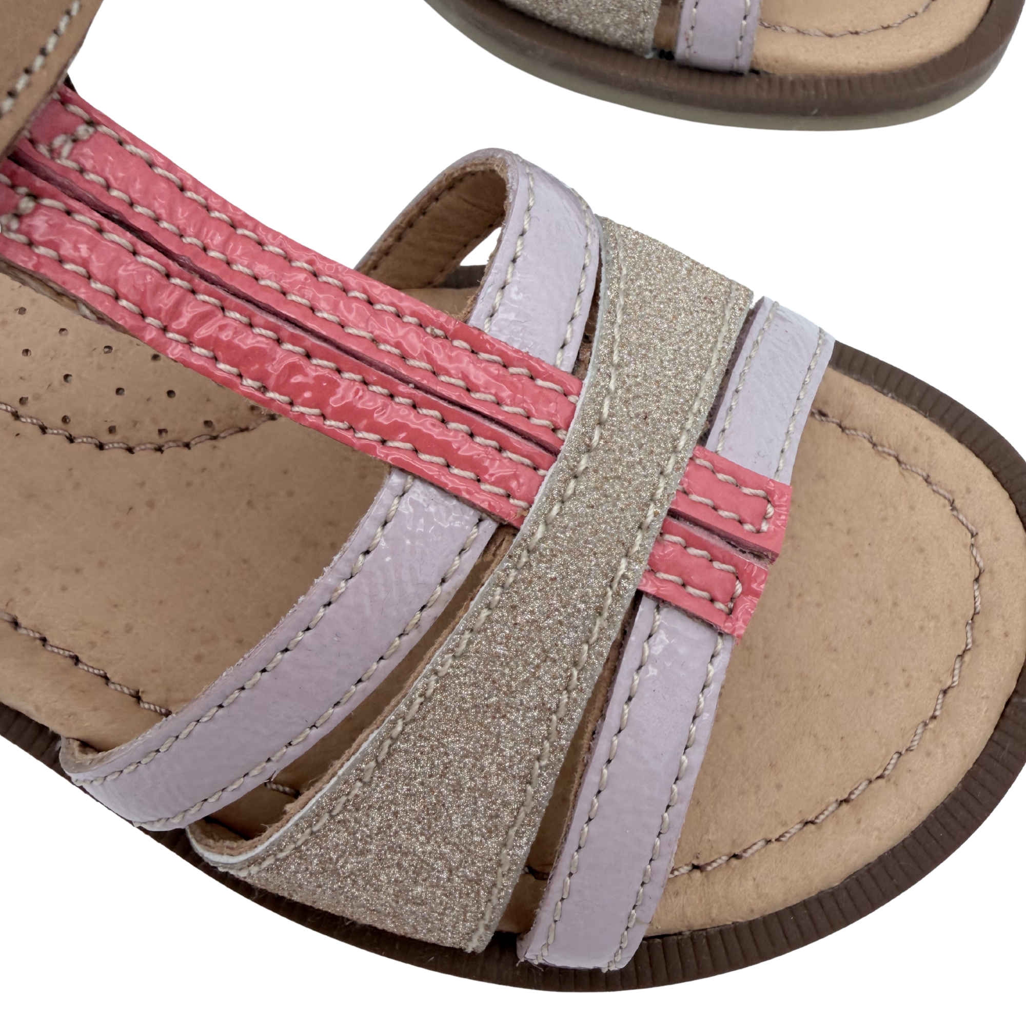 Sandales rose, camel et dorées — 29