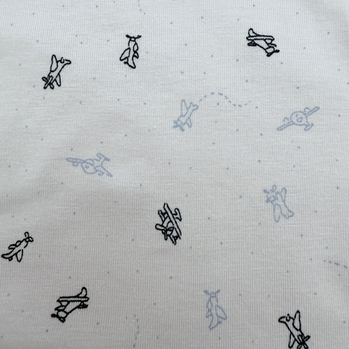 Body manches longues écru imprimé — 2 ans