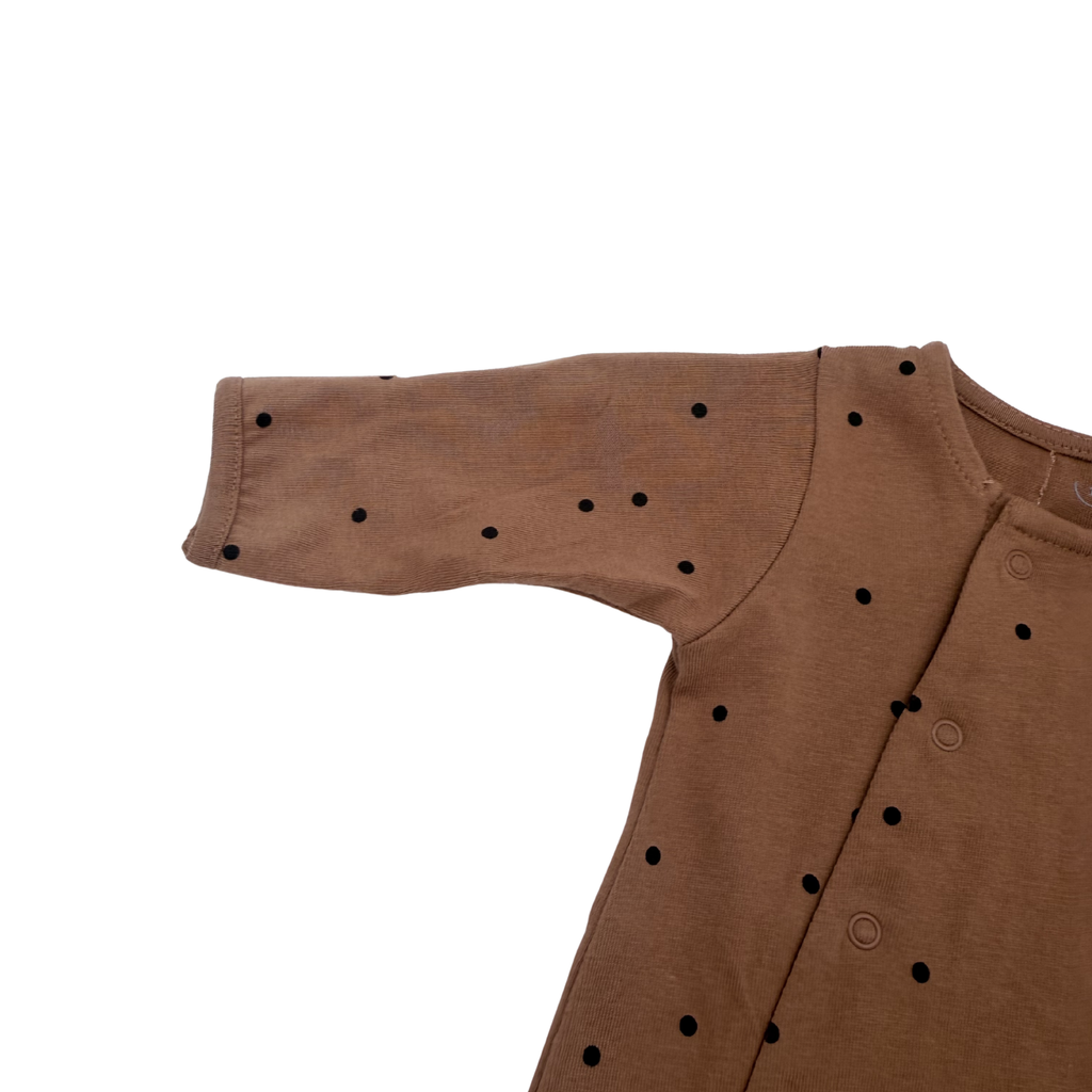 Pyjama bébé jersey Dots Nut — 1 mois