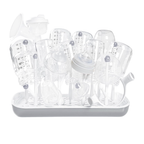 Égouttoir pour biberons et accessoires – Blanc et gris