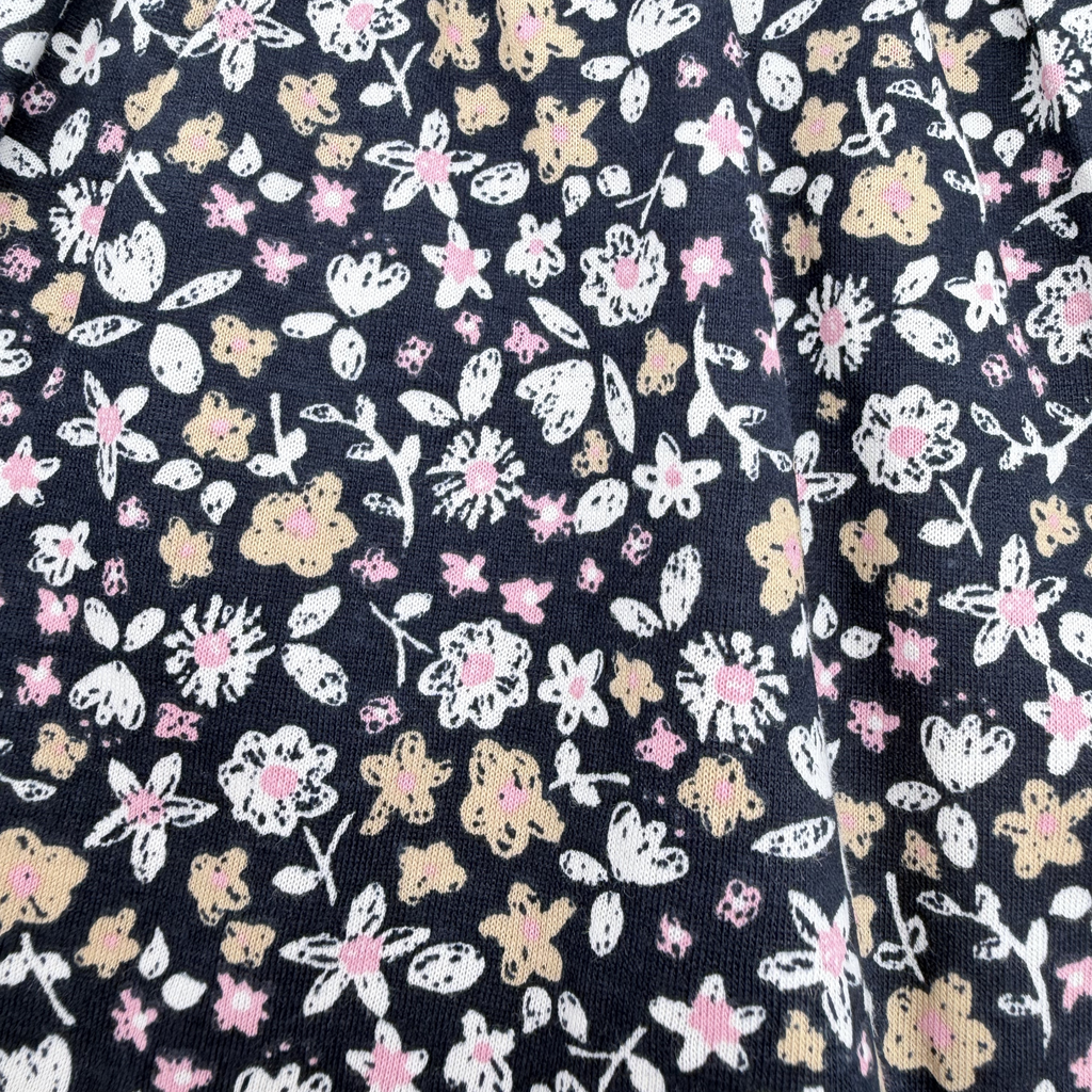 Robe marine fleurs liberty - 6-9 mois