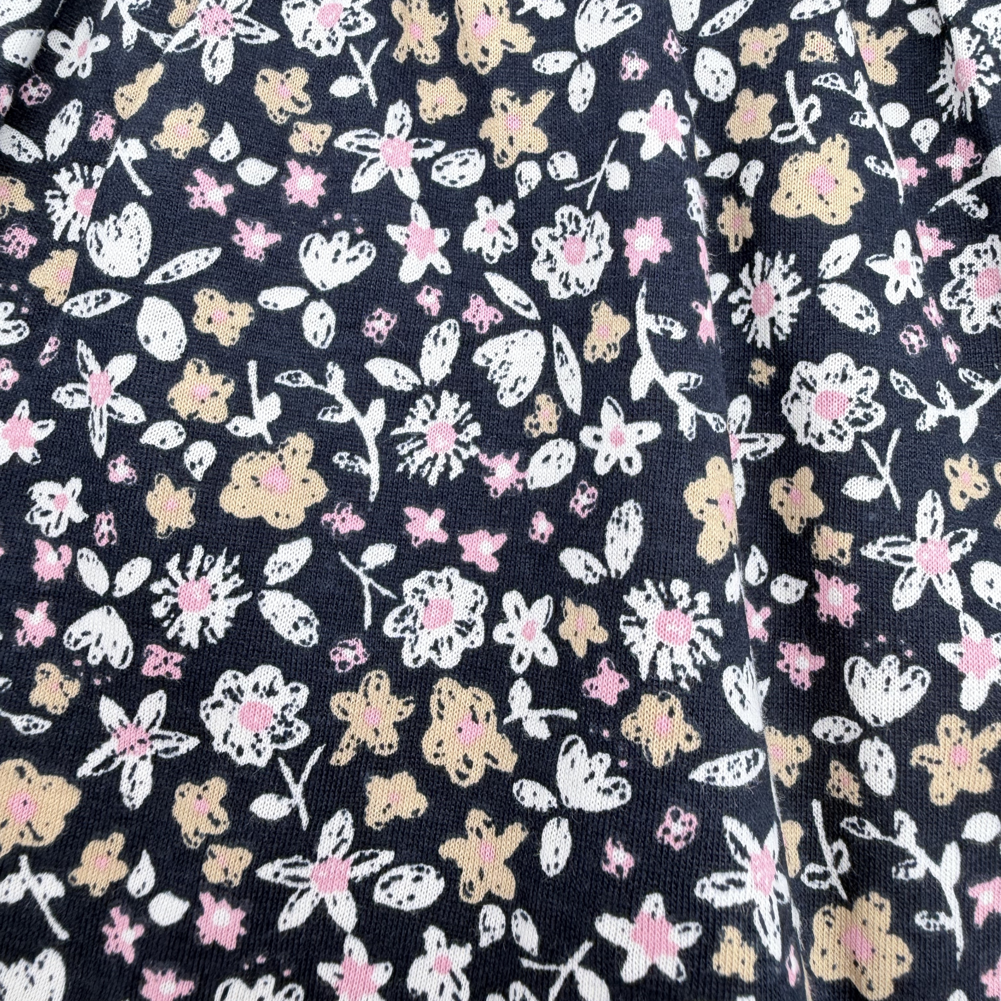 Robe marine fleurs liberty - 6-9 mois