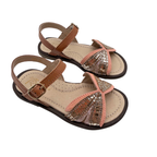 Sandales camel et rose doré — 26