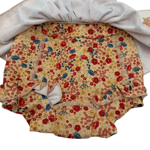Bas de maillot de bain volanté imprimé fleuri — 6-12 mois