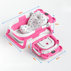 Baignoire bébé pliable avec coussin et thermomètre intégré