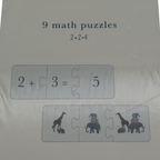 Puzzle maths en carton