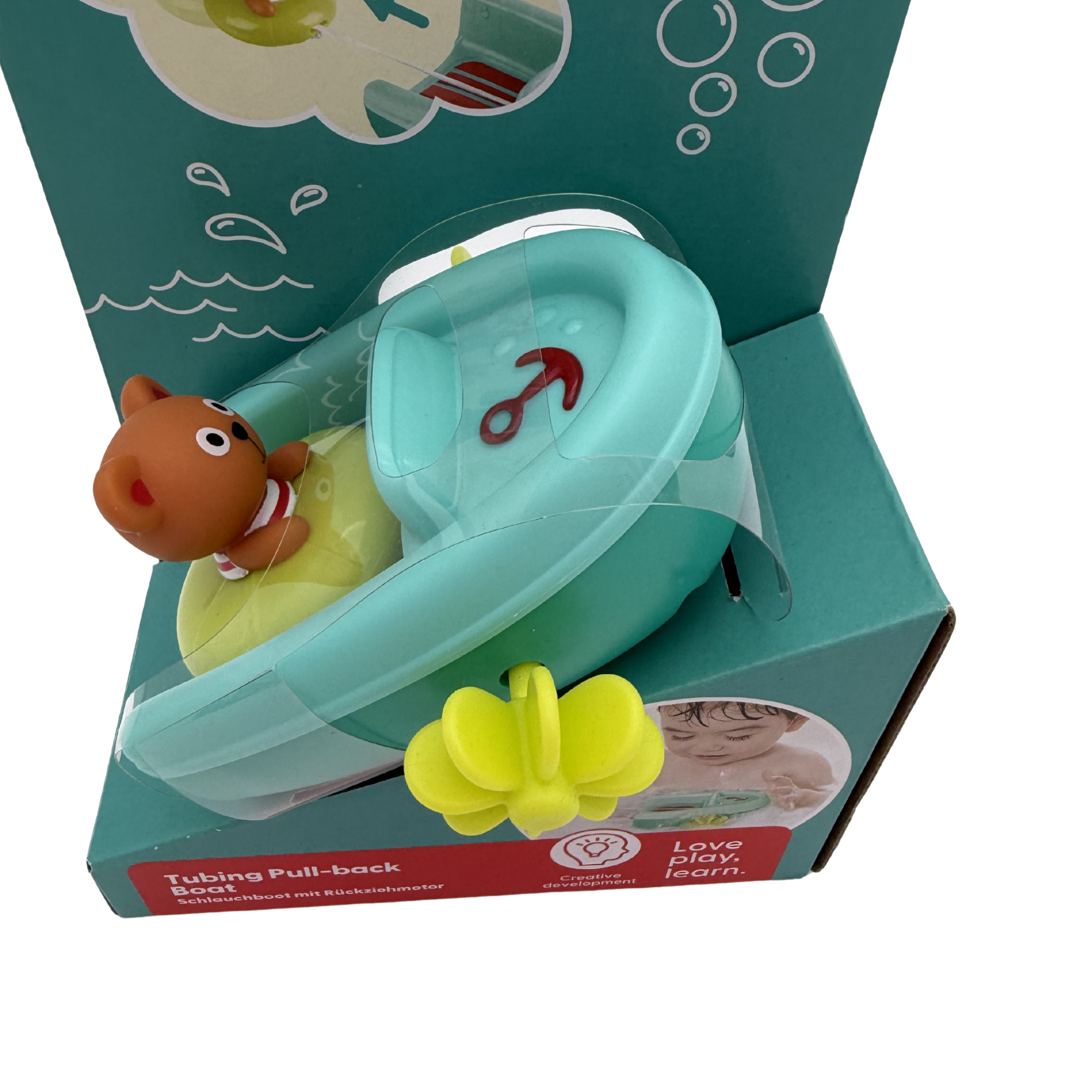 Jouet de bain Teddy et son bateau