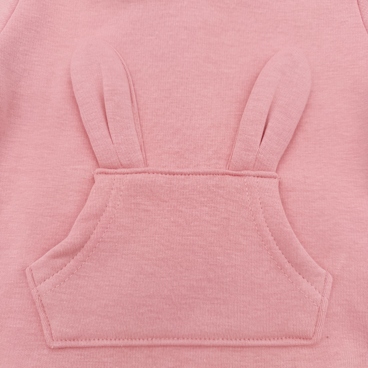 Sweat à capuche rose à oreilles de lapin - 6 mois