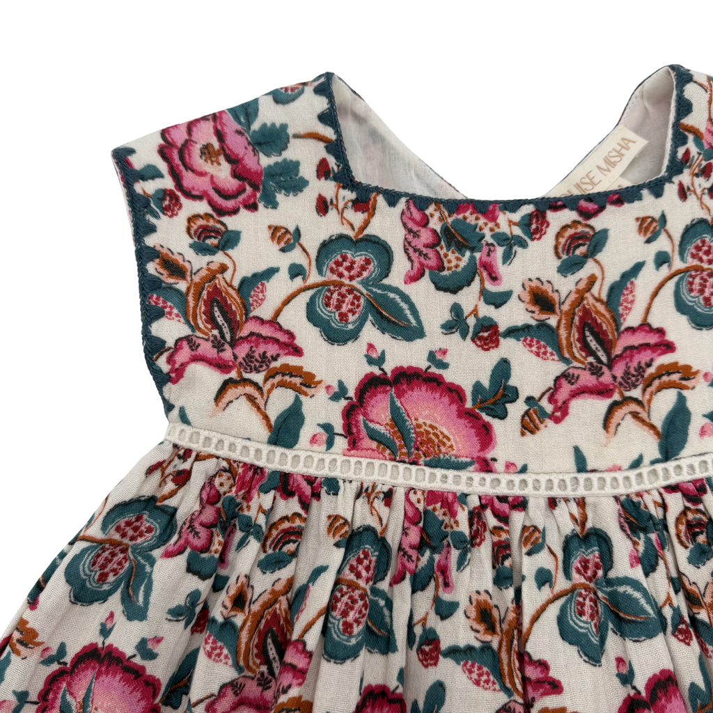 Robe sans manches fleurie — 6 mois