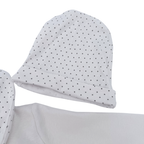Body avec bonnet & bavoir assortis — 3 mois