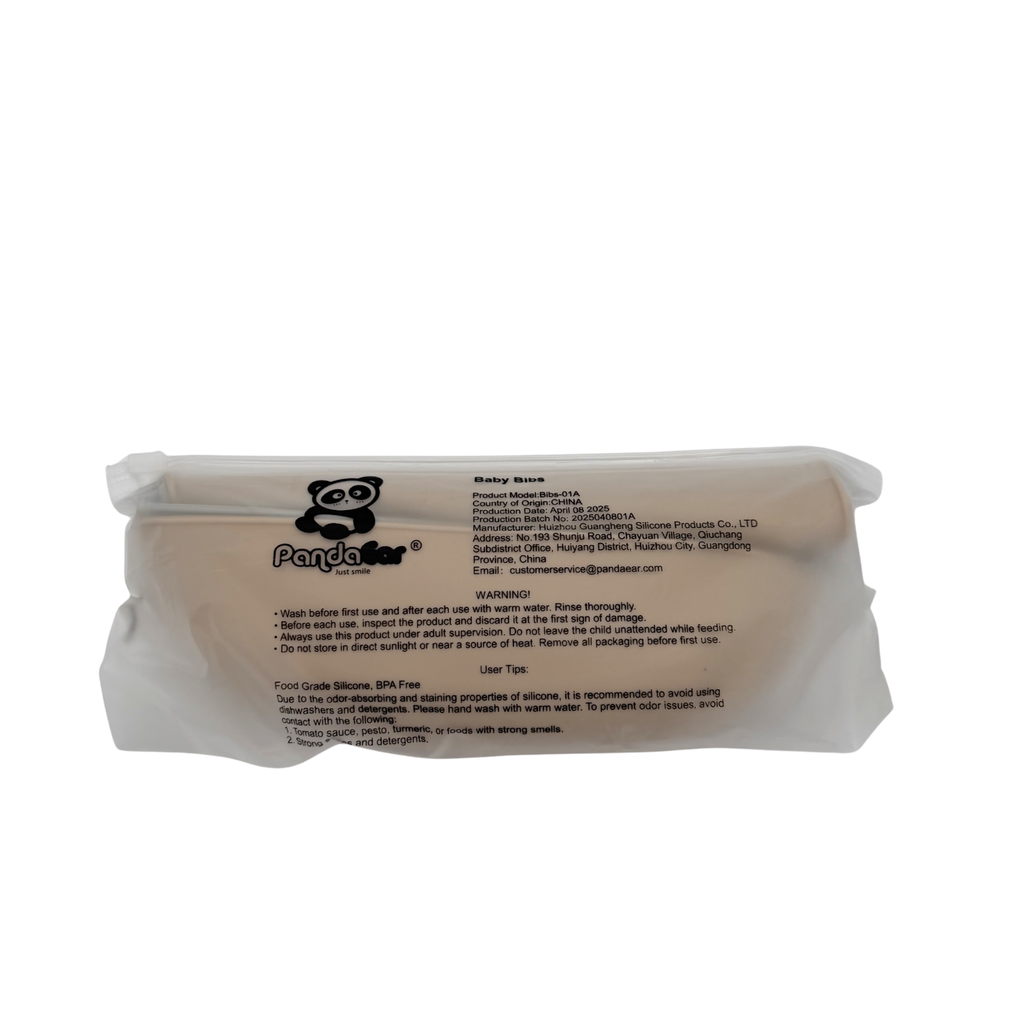 Lot de 3 bavoirs silicone avec récupérateur