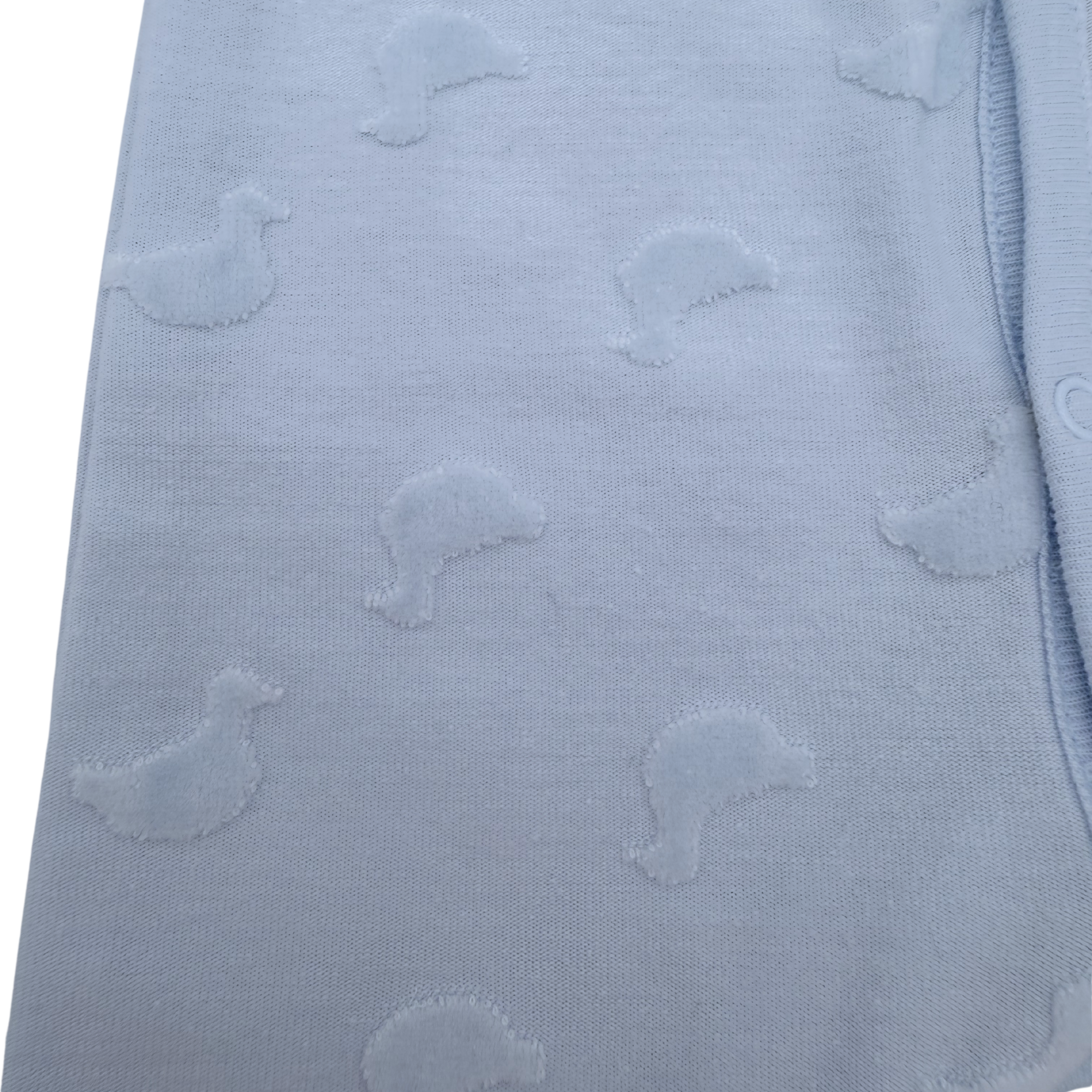 Pyjama bleu ciel à motifs relief ton sur ton — 6 mois