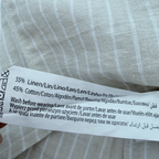 Chemise rayée beige et blanche — 9 mois
