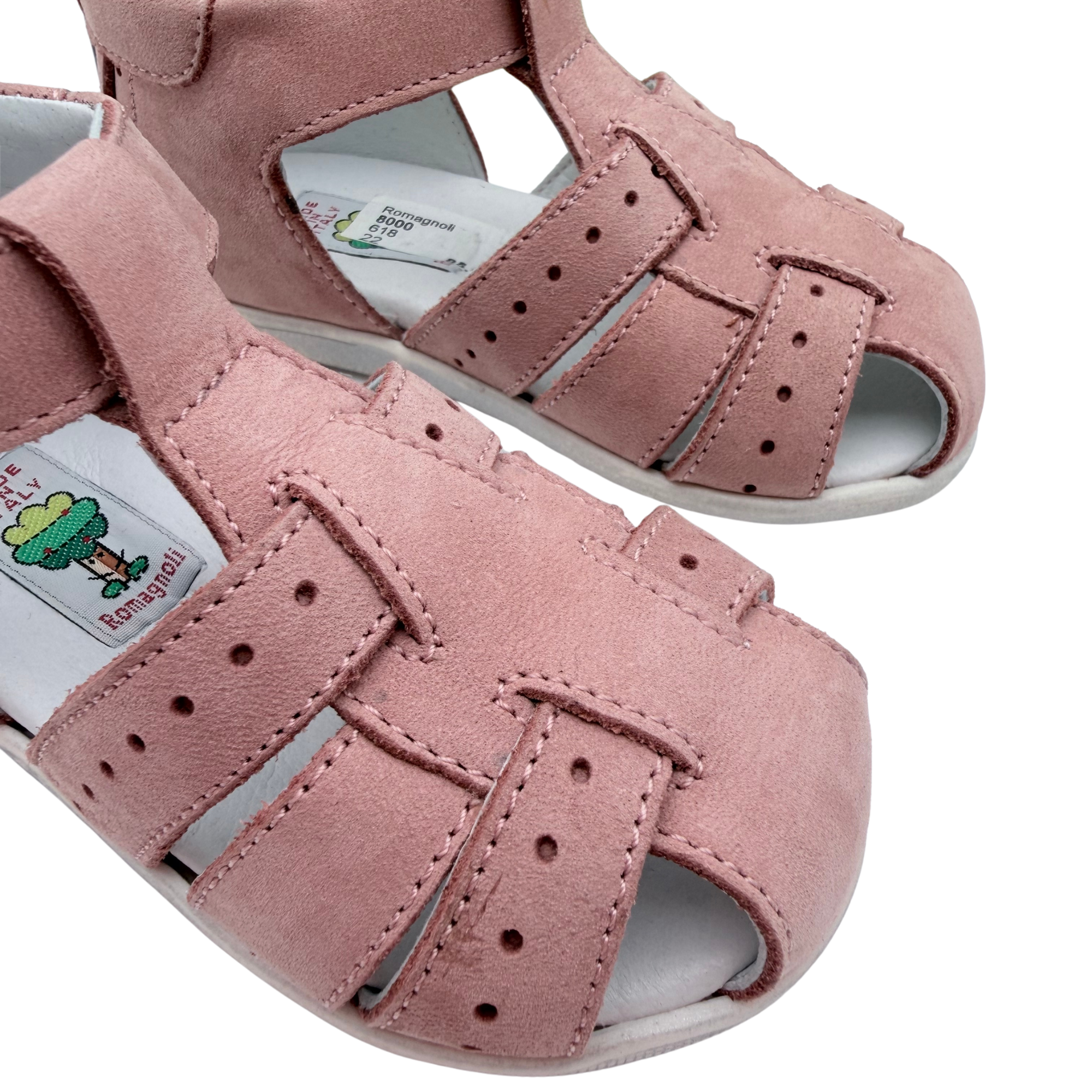 Sandales fermées vieux rose — 22